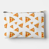 Pochette À Accessoires Cool et amusant pizza tranches motif blanc blanc (Verso)