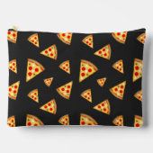 Pochette À Accessoires Cool et amusant pizza tranches motif gris foncé (Recto)