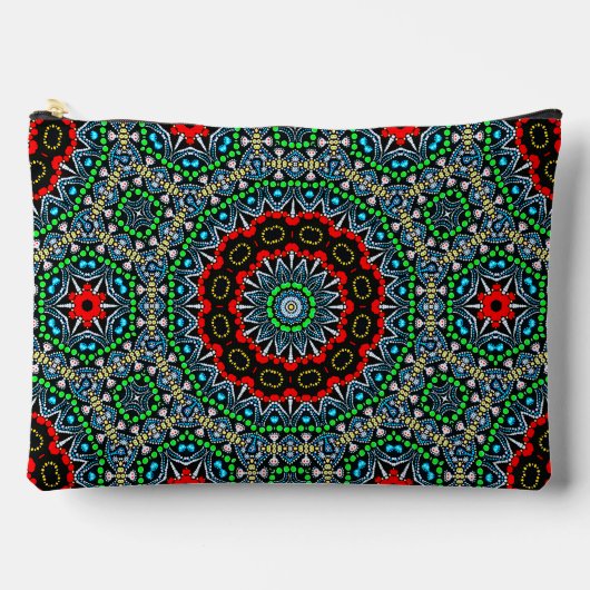 Pochette À Accessoires Cool marocain à thème Mandala Motif (Recto)
