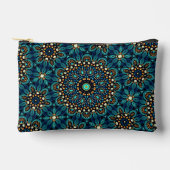 Pochette À Accessoires Cool Moderne tendance Turquoise Dot Art Design (Recto)