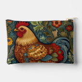 Pochette À Accessoires Coq rétro chic poulet de campagne (Verso)