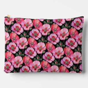 Pochette À Accessoires Coquelicots roses