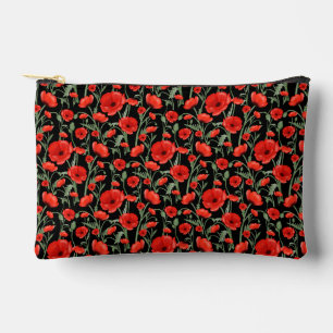 Pochette À Accessoires Coquelicots rouges