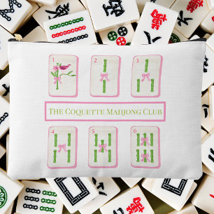 Pochette À Accessoires Coquette Mahjong Club Bamboo Bows