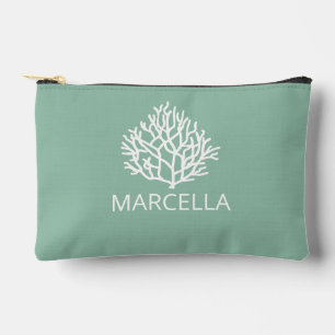Pochette À Accessoires Corail Reef Nom personnalisé Summer Beach