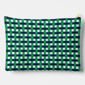 Pochette À Accessoires Corbeille Préparatoire – Monogramme Navy et Vert (Verso)