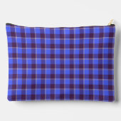 Pochette À Accessoires Cornflower Blue and Livid Brown Plaid (Verso)