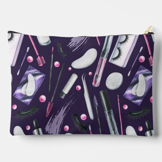 Pochette À Accessoires  Cosmetics Watercolor Pattern (Verso)