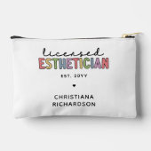 Pochette À Accessoires Cosmetologue Esthétique Autorisé Sur Mesure (Verso)