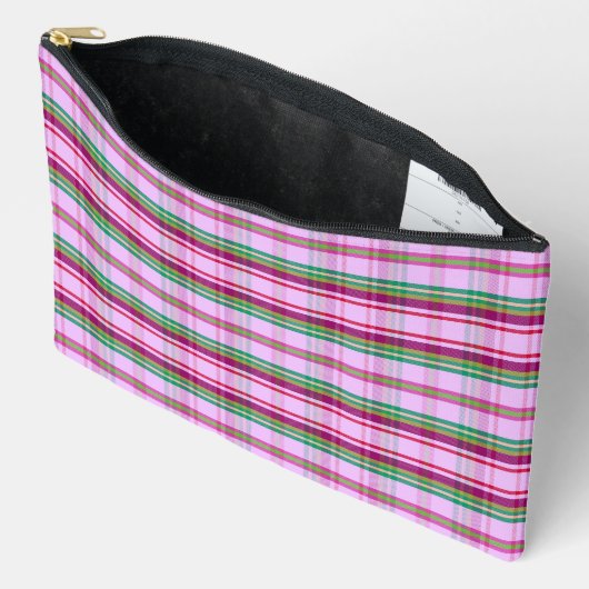 Pochette À Accessoires Cottage Jardin Plaid LRVR (Ouvrir)