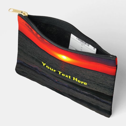 Pochette À Accessoires Couché de soleil de Floride (Ouvrir)