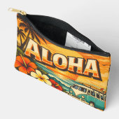 Pochette À Accessoires Coucher de soleil sur la plage d'Aloha dans le sty (Ouvrir)
