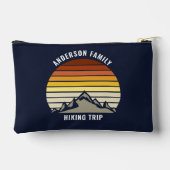 Pochette À Accessoires Coucher de soleil sur mesure Randonnée bleu marine (Verso)