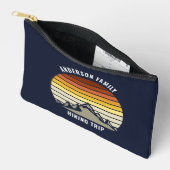 Pochette À Accessoires Coucher de soleil sur mesure Randonnée bleu marine (Ouvrir)