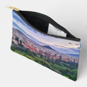 Pochette À Accessoires Coucher de soleil violet (Ouvrir)