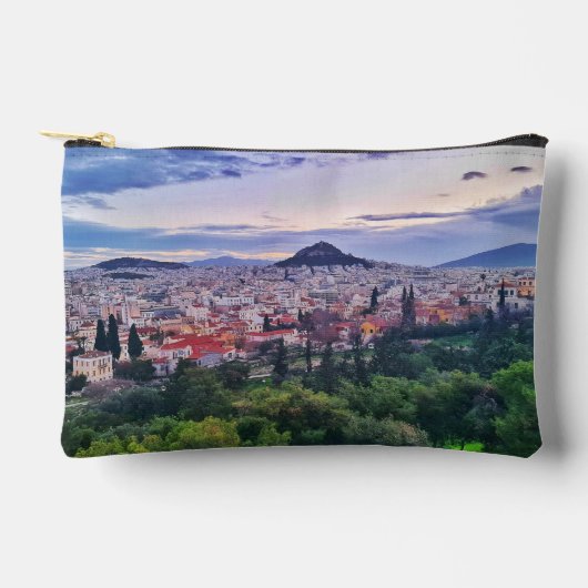 Pochette À Accessoires Coucher de soleil violet (Recto)