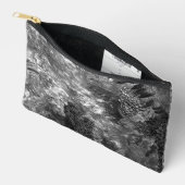 Pochette À Accessoires Couches de cristaux gris (Ouvrir)