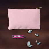 Pochette À Accessoires Couleur rose pastel monogrammée