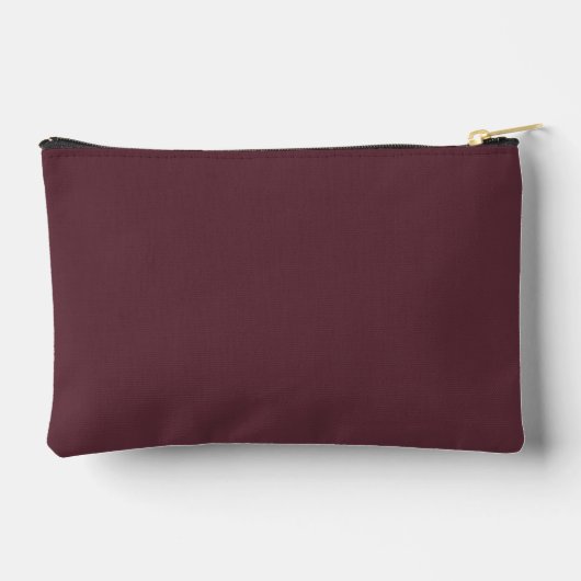 Pochette À Accessoires Couleur solide bordeaux (Verso)