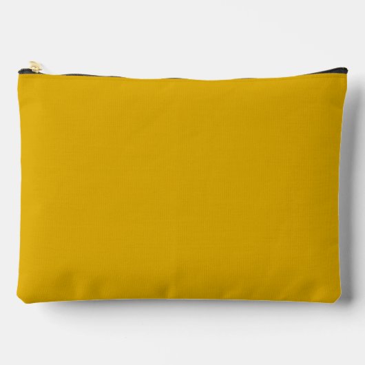 Pochette À Accessoires Couleur solide jaune moutarde (Recto)