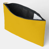 Pochette À Accessoires Couleur solide jaune moutarde (Ouvrir)