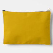Pochette À Accessoires Couleur solide jaune moutarde (Verso)