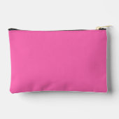 Pochette À Accessoires Couleur solide rose chaud (Verso)