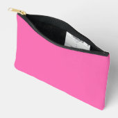 Pochette À Accessoires Couleur solide rose chaud (Ouvrir)