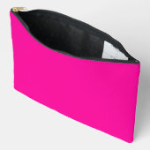 Pochette À Accessoires Couleur solide rose néon (Ouvrir)