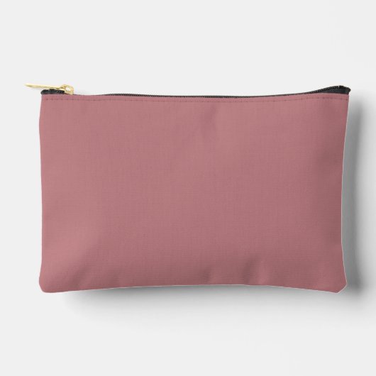 Pochette À Accessoires Couleur solide Rose poussiéreux (Recto)