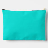 Pochette À Accessoires Couleur solide turquoise brillante (Verso)
