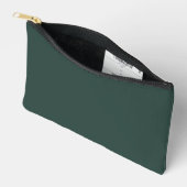 Pochette À Accessoires Couleur solide vert chasseur (Ouvrir)