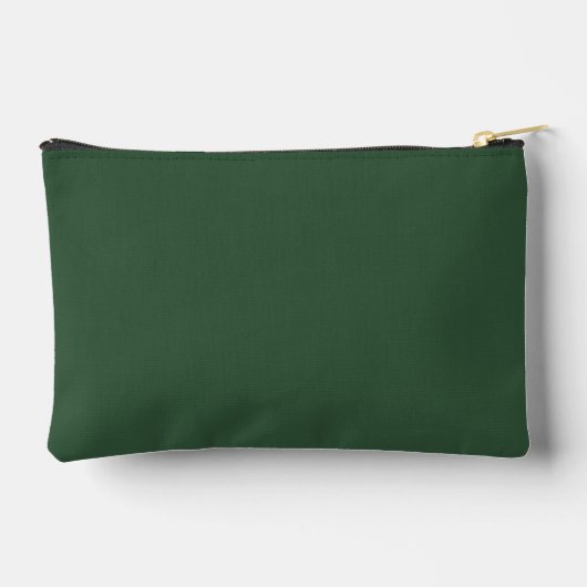 Pochette À Accessoires Couleur solide vert émeraude foncé (Verso)