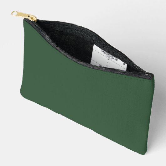 Pochette À Accessoires Couleur solide vert émeraude foncé (Ouvrir)