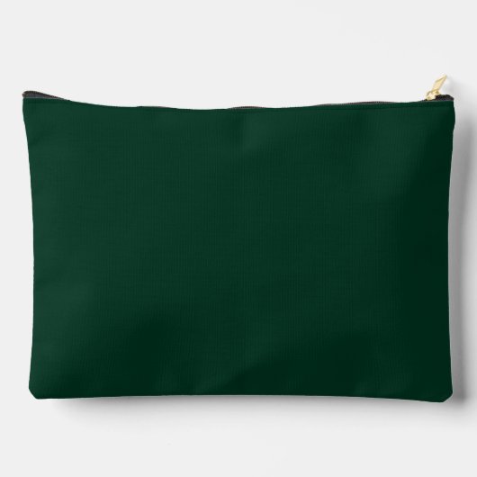 Pochette À Accessoires Couleur solide vert foncé (Verso)