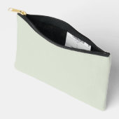 Pochette À Accessoires Couleur solide vert Whisper (Ouvrir)