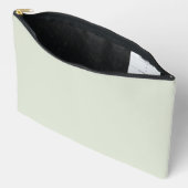 Pochette À Accessoires Couleur solide vert Whisper (Ouvrir)