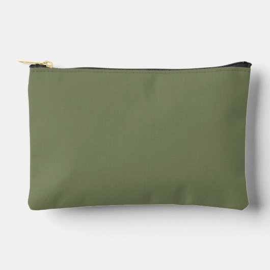 Pochette À Accessoires Couleur solide verte Sage (Recto)