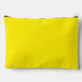 Pochette À Accessoires Couleur uni jaune canari (Verso)