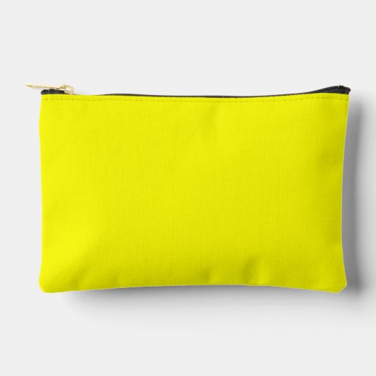 Pochette À Accessoires Couleur uni jaune néon (Recto)