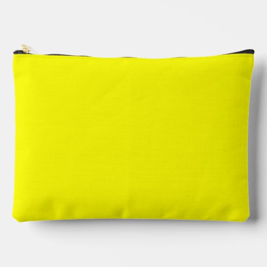 Pochette À Accessoires Couleur uni jaune néon (Recto)