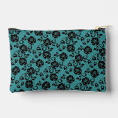 Pochette À Accessoires Couleurs Personnalisées Faux Black Lace Fishnet Tu (Verso)