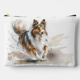 Pochette À Accessoires Courir Collie Dog