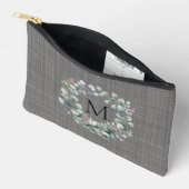 Pochette À Accessoires Couronne de feuillage de eucalyptus vert chic pers (Ouvrir)