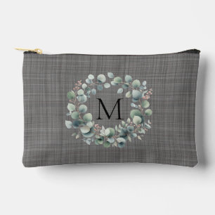 Pochette À Accessoires Couronne de feuillage de eucalyptus vert chic pers