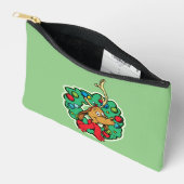 Pochette À Accessoires Couronne de Noël de Grinch | Max (Ouvrir)