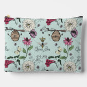 Pochette À Accessoires Couronne Turquoise Queen Bee & Gold (Recto)