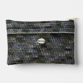 Pochette À Accessoires Cowrie Shell Grey Texture Artiste Crochet Imprimer (Verso)