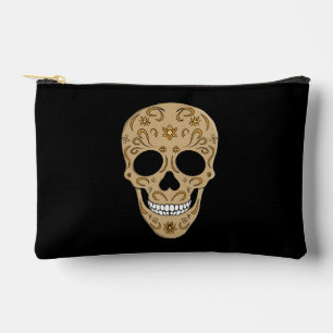 Pochette À Accessoires Crâne de sucre floral Dia de los Muertos