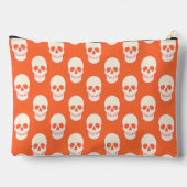 Pochette À Accessoires Crâne en rose, orange et crème (Verso)